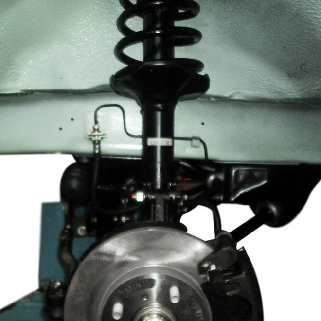 hệ thống treo cầu trước trang bị giò gà xe tải nhỏ thaco towner 990